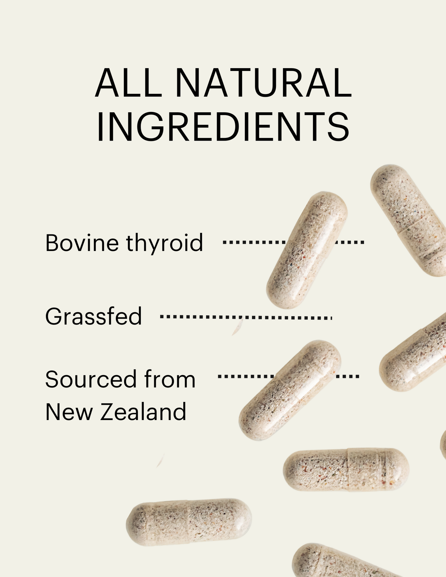 Grass-Fed Glandular Desiccated Thyroid 65mg
