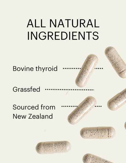 Grass-Fed Glandular Desiccated Thyroid 65mg