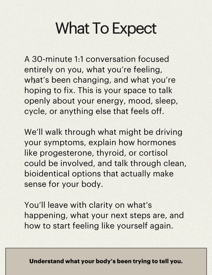 30-Minute Hormone Coaching with Inna Nodelman, ND, BHSc, ATMS