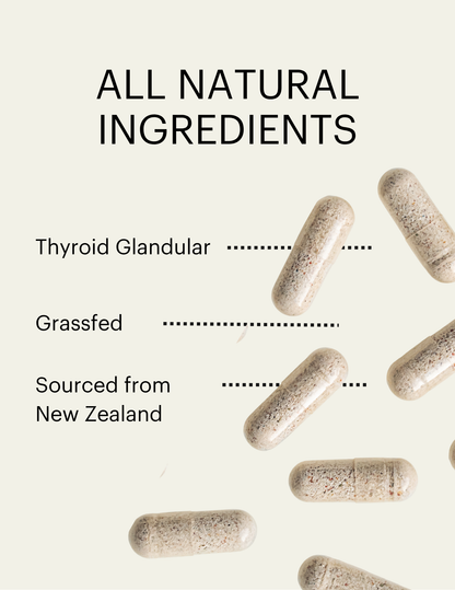 Grass-Fed Glandular Desiccated Thyroid 65mg