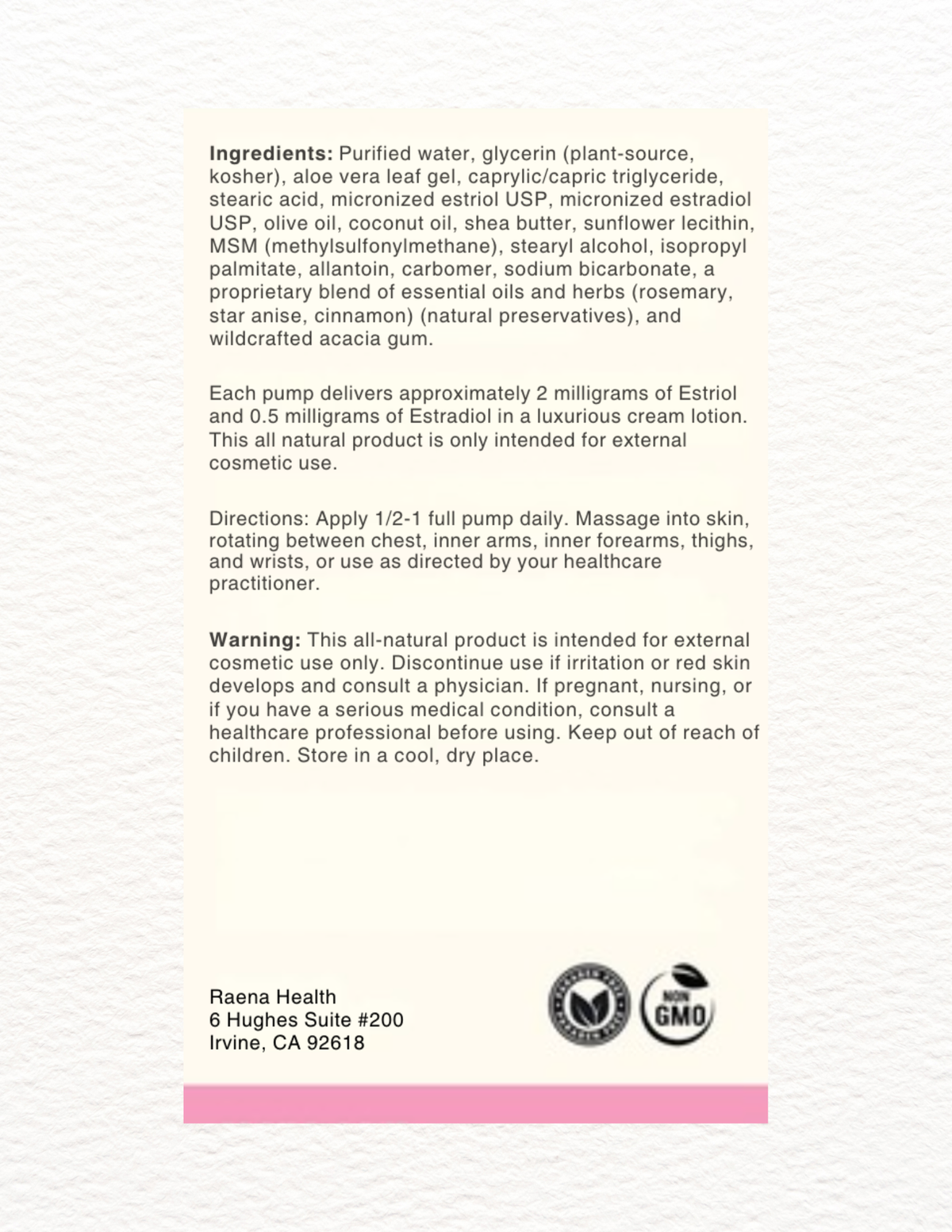 The Bi-Est 2.5 mg – Raena