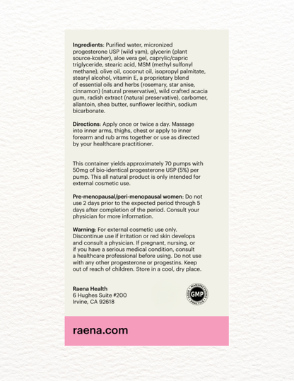 The Natural Progesterone Cream 50mg