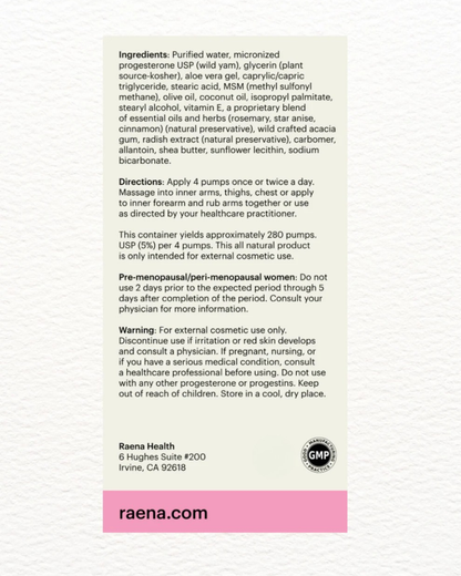 The Natural Progesterone Cream 50mg