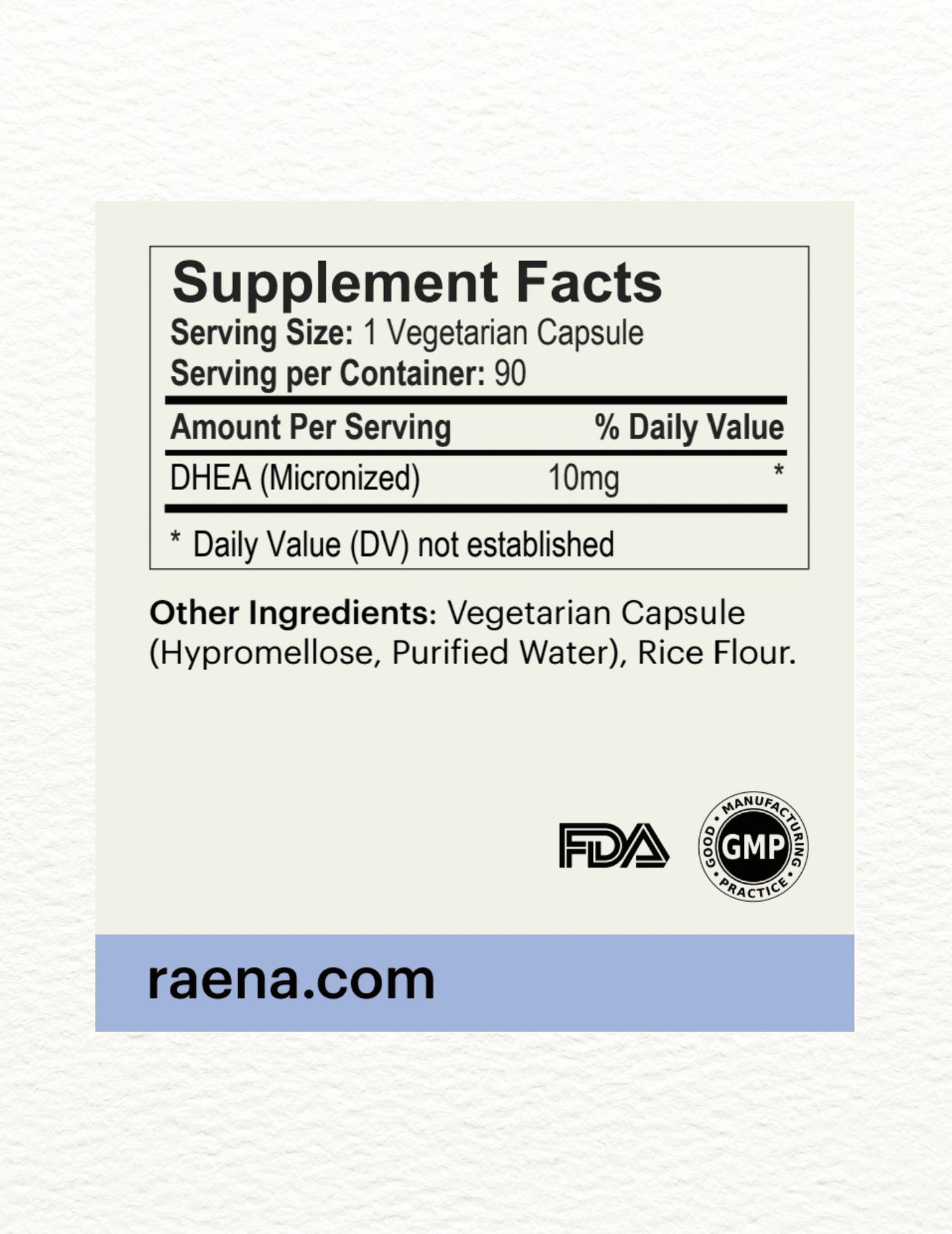 Raena DHEA Boost 10mg